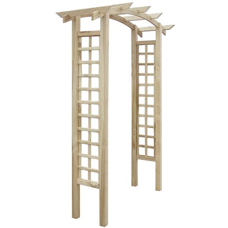 Voûte en treillis 150x50x210 Bois