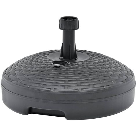 Socle de parasol rempli de sable/d'eau 20L Anthracite Plastique (1/5)