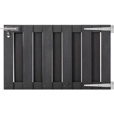 Portillon WPC 100x60 cm Gris