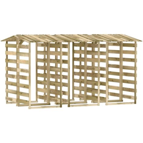 Pergolas avec toits 6 pcs 100x90x200 Bois de pin imprégné (1/5)