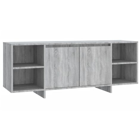 Meuble TV Sonoma gris 130x35x50 cm (1/5)