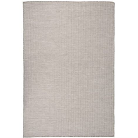 Tapis à tissage plat d'extérieur 120x170 Taupe (1/5)