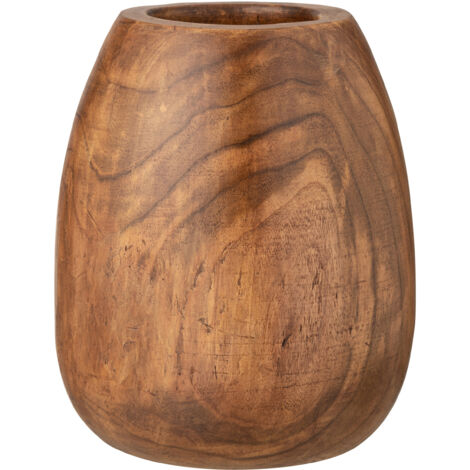 Vase en bois massif marron Paulette D 45cm (1/2)