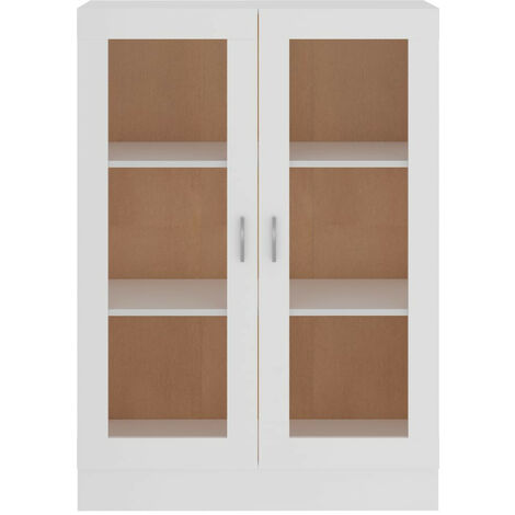 Armoire à vitrine Blanc 82,5x30,5x115 (1/5)