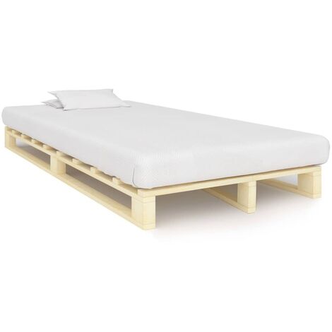 Cadre de lit de palette Bois de pin massif 120x200 (1/5)