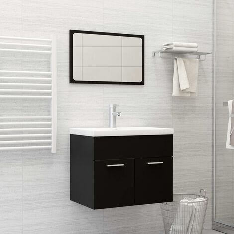 Ensemble de meubles de salle de bain Noir (1/5)