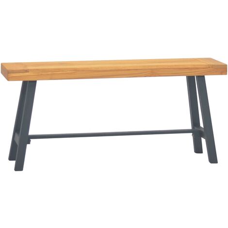 Banc 110 cm Bois massif de teck (1/5)