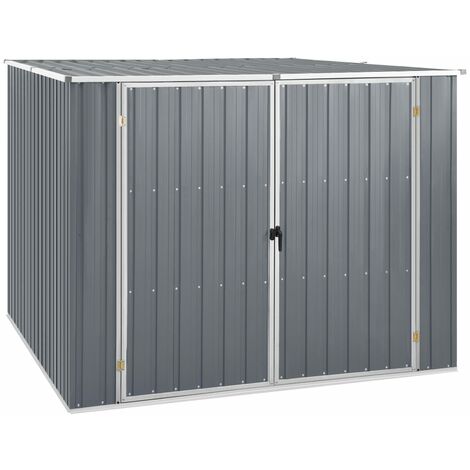 Abri de jardin Gris 195x198x159 Acier galvanisé (1/5)