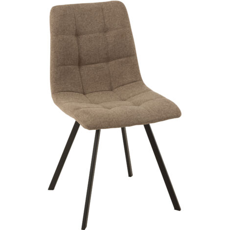 Chaise en métal beige Bastien L 45 cm (1/5)