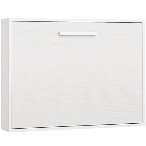 Lit escamotable horizontal 90x180 - Optima-Coffrage Chocolat-Façade Vison 3D (1/5)