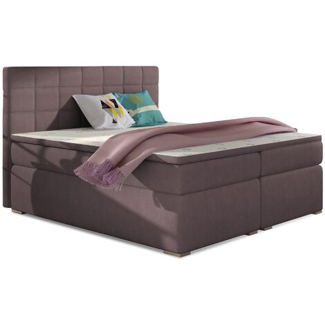 Lit chambre d'hôtel avec matelas tissu parme Alko-160x200 (1/5)