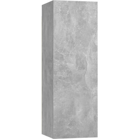 Etagère murale Gris béton 30,5x30x90 (1/5)