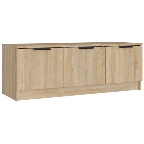 Meuble TV Chêne sonoma 102x35x36,5 Bois d'ingénierie (1/5)