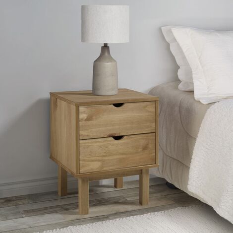 Table de chevet 46x39,5x57 Bois de pin solide (1/5)