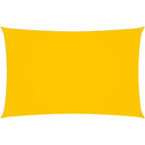 Voile de parasol Tissu Oxford rectangulaire 4x7 m Jaune (1/5)