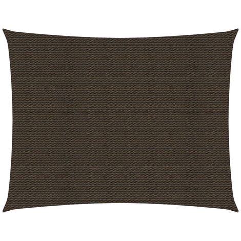 Voile d'ombrage 160 g-m² Marron 2x3 m PEHD (1/5)