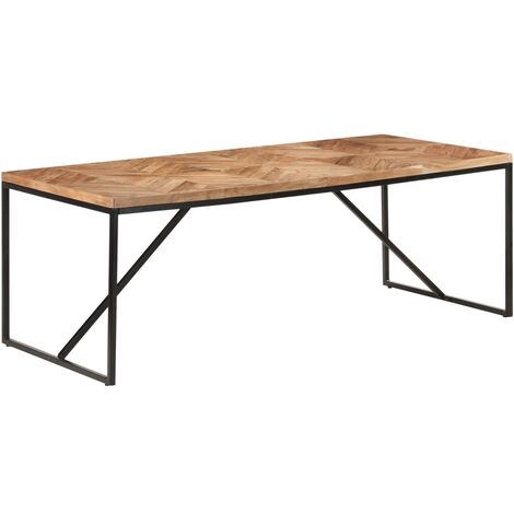 Table à dîner 200x90x76 cm Bois massif d'acacia et de manguier (1/5)
