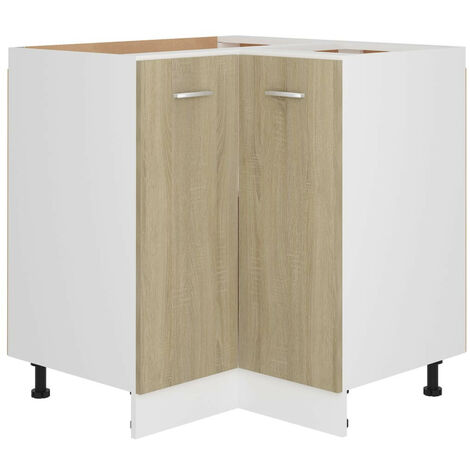 Meuble d'angle bas de cuisine Chêne sonoma 75,5x75,5x80,5