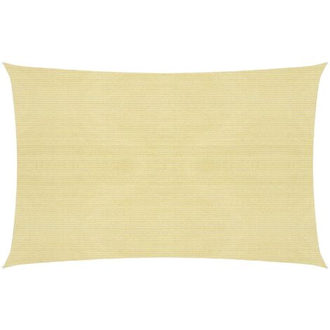 Voile d'ombrage 160 g-m² Beige 2,5x3 m PEHD (1/5)
