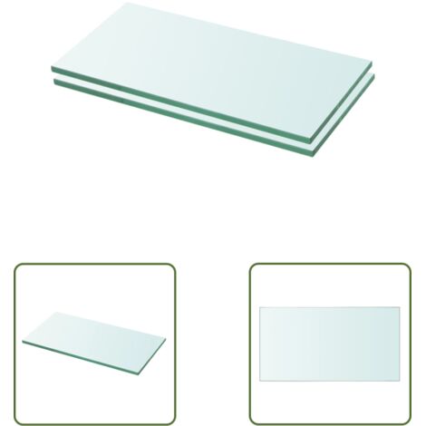 Panneaux d'étagère 2 pcs Verre Transparent 20x30 (1/3)