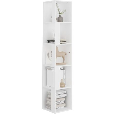 Armoire d'angle Blanc 33x33x164,5 (1/5)