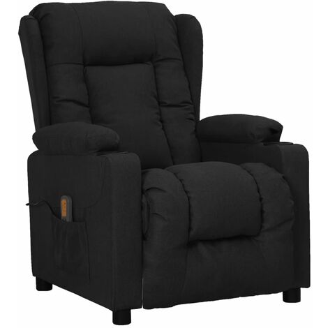 Fauteuil de massage inclinable Noir Tissu 6 (1/5)