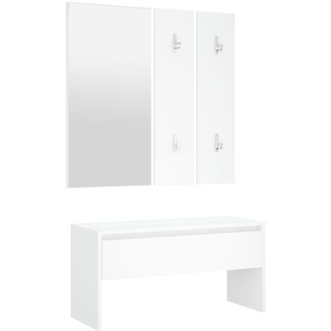 Ensemble de meubles de couloir Blanc Bois d'ingénierie (1/5)