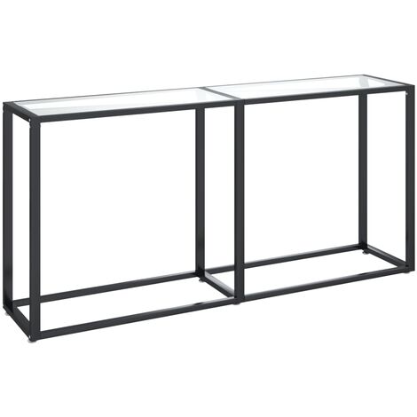 Table console Transparent 160x35x75,5 Verre trempé (1/5)