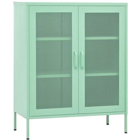 Armoire de rangement Vert menthe 80x35x101,5 cm Acier 3 (1/5)