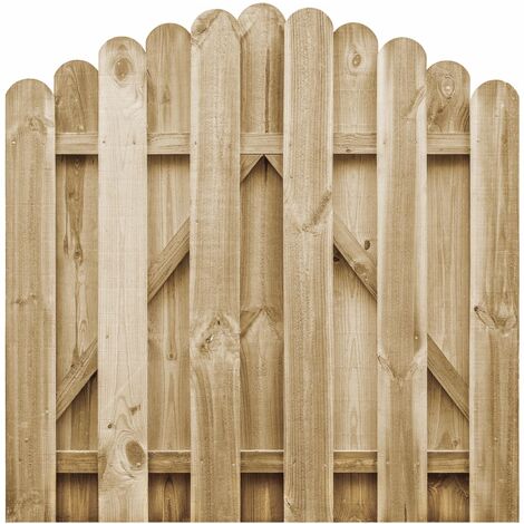 Portail de jardin Bois de pin imprégné 100x100
