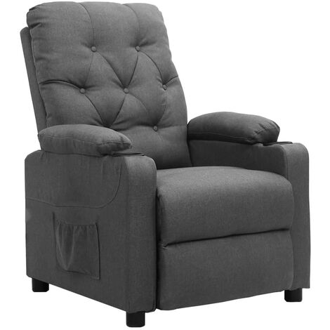 Fauteuil inclinable Gris clair Tissu 7 (1/5)