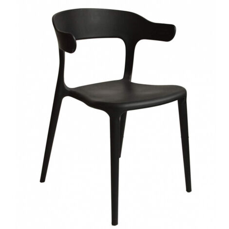 Chaise moderne polypropylène Kara - Lot de 4-Beige clair (1/5)