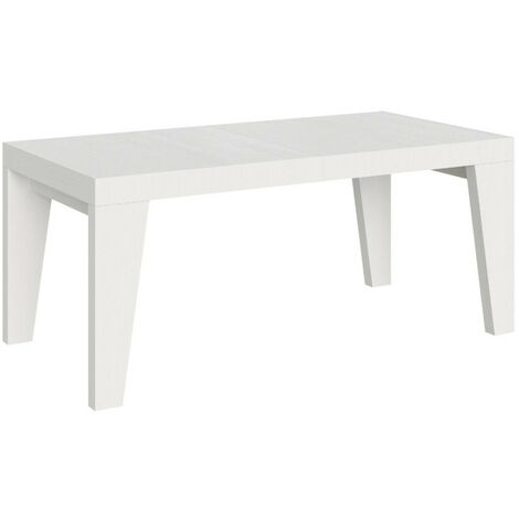 Table rectangulaire extensible 8 à 14 personnes L 180 à 284cm blanc Naxo (1/5)