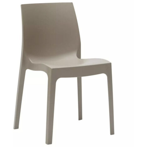 Chaise moderne polypropylène Lezane - Lot de 4-Blanc (1/5)
