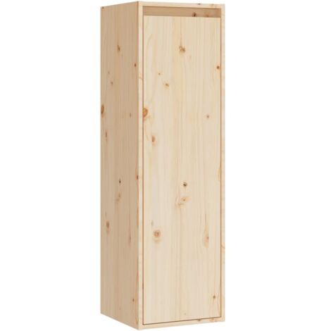Armoire murale 30x30x100 cm Bois de pin massif
