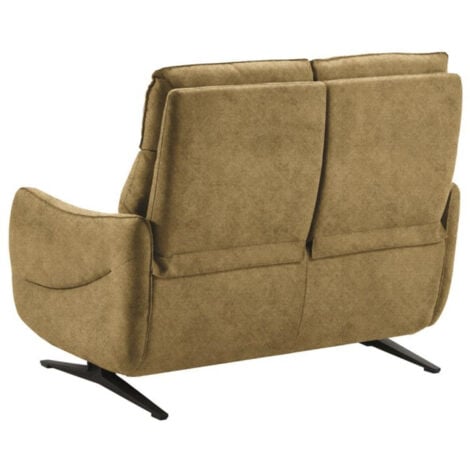 Canapé de relaxation en microfibre Kondonia-Jaune moutarde-Système