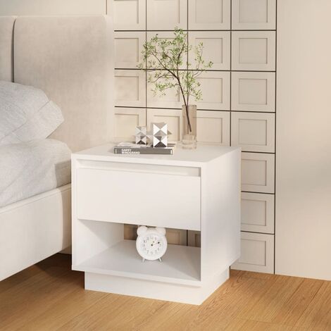 Table de chevet Blanc 45x34x44 cm (1/5)