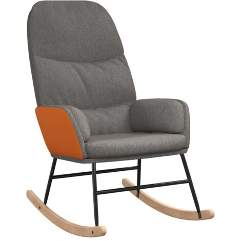 Chaise à bascule Gris clair Tissu 2 (1/5)