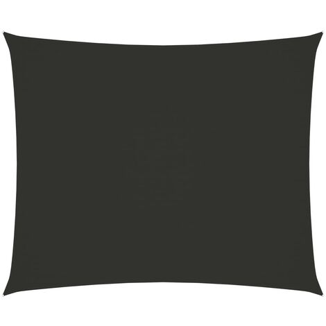Voile de parasol Tissu Oxford rectangulaire 2x3 m Anthracite (1/5)