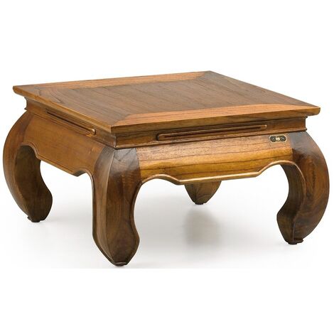 Table basse carrée en bois massif de Mindy Kastar 60cm (1/5)