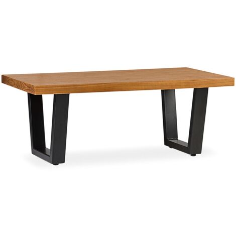 Table basse en bois clair massif de Mindy Zandhu 120cm (1/5)