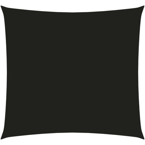 Voile de parasol Tissu Oxford rectangulaire 2x2,5 m Noir (1/5)
