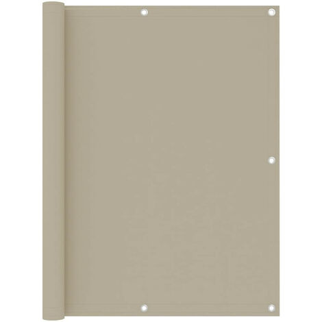 Écran de balcon Beige 120x400 Tissu Oxford (1/5)