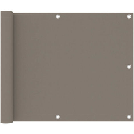 Écran de balcon Taupe 75x600 Tissu Oxford (1/5)