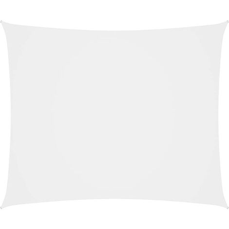 Voile de parasol Tissu Oxford rectangulaire 5x6 m Blanc (1/5)