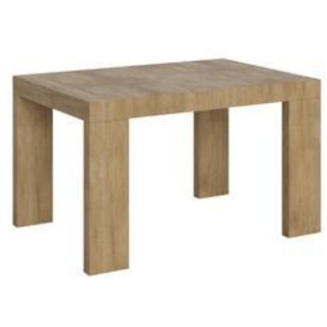 Table rectangulaire extensible 130 à 390cm bois clair Ribo-Support 4 pieds (1/5)