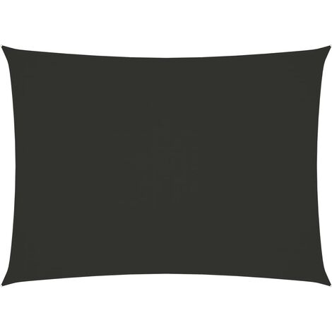 Voile de parasol Tissu Oxford rectangulaire 2x3,5 m Anthracite (1/5)