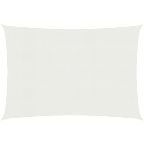 Voile d'ombrage 160 g-m² Blanc 2,5x3 m PEHD (1/5)