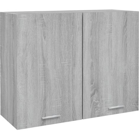 Armoire suspendue Sonoma gris 80x31x60 cm Bois d'ingénierie (1/5)