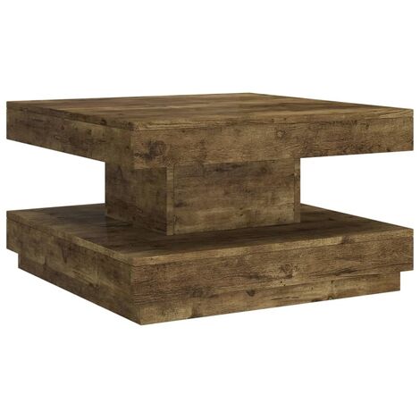 Table basse Marron foncé 60x60x35 MDF (1/5)